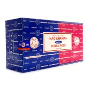 Комбо НагЧампа- Индийская роза Nagchampa-Indian Rose 16gm благовония-масала Satya