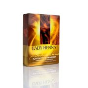 ЗОЛОТИСТО КОРИЧНЕВЫЙ - травяная краска для волос 2*50 гр марки LEDY HENNA